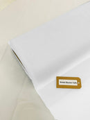 White - Bridal Illusion Tulle 108"Wide Polyester Premium Tulle Fabric Bolt, By The Roll. - New Creations Fabric & Foam Inc