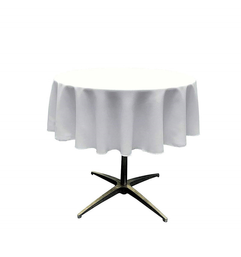 48" ROUND POLY POPLIN SEAMLESS TABLECLOTH