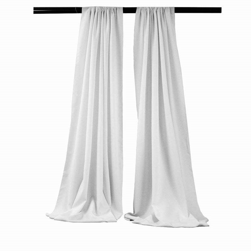 Backdrop Drape Curtain 5 Feet Wide x 6 Feet High, Polyester Poplin SEAMLESS 1 SETS.