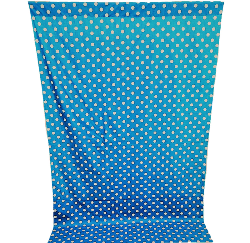 58" Wide x 120" High, Poly Cotton Polka Dot Decorative Backdrop Drape Curtain Divider, 1 Panel