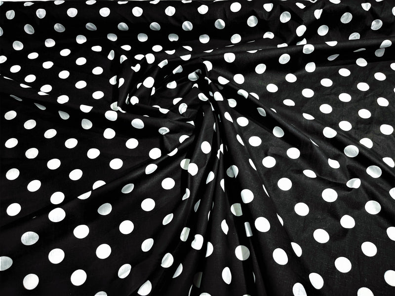 POLKA DOT POLY COTTON (by the yard)