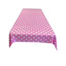 58" x 58" Square Small Polka Dot Poly Cotton Tablecloth