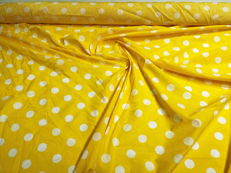 POLKA DOT POLY COTTON (by the yard)