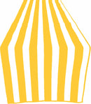 12" Wide x 72" Long 1" Stripe Print Poly Cotton Table Runner