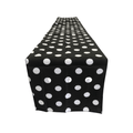 12" Wide x 108" Long, Polka Dot Print Broadcloth Poly Cotton Table Runner - New Creations Fabric & Foam Inc