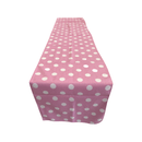 12" Wide x 72" Long, Polka Dot Print Broadcloth Poly Cotton Table Runner - New Creations Fabric & Foam Inc