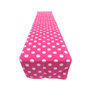 12" Wide x 72" Long, Polka Dot Print Broadcloth Poly Cotton Table Runner - New Creations Fabric & Foam Inc