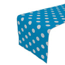 12" Wide x 90" Long, Polka Dot Print Broadcloth Poly Cotton Table Runner - New Creations Fabric & Foam Inc