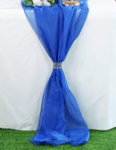 18" Wide Extra Long, Chiffon Wedding Table Runner - New Creations Fabric & Foam Inc