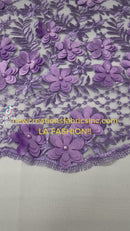 Lia 3d floral design embroider with pearls in a mesh lace-dresses-fashion-prom-sold by the yard