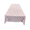 36" x 36" Square Small Polka Dot Poly Cotton Tablecloth - New Creations Fabric & Foam Inc