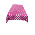 36" x 36" Square Small Polka Dot Poly Cotton Tablecloth - New Creations Fabric & Foam Inc