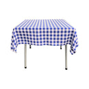 36" x 36" Square Tablecloth for 24" Square Small Coffee Table with 6" Drop, Polyester Checkered Gingham Plaid Table Overlay - New Creations Fabric & Foam Inc