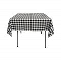 36" x 36" Square Tablecloth for 24" Square Small Coffee Table with 6" Drop, Polyester Checkered Gingham Plaid Table Overlay - New Creations Fabric & Foam Inc