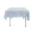 42" x 42" Square Tablecloth for 30" Square Small Coffee Table with 6" Drop, Polyester Checkered Gingham Plaid Table Overlay - New Creations Fabric & Foam Inc