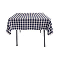 42" x 42" Square Tablecloth for 30" Square Small Coffee Table with 6" Drop, Polyester Checkered Gingham Plaid Table Overlay - New Creations Fabric & Foam Inc