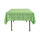 42" x 42" Square Tablecloth for 30" Square Small Coffee Table with 6" Drop, Polyester Checkered Gingham Plaid Table Overlay - New Creations Fabric & Foam Inc
