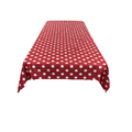 45" x 45" Square Big Polka Dot Poly Cotton Tablecloth - New Creations Fabric & Foam Inc