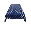 45" x 45" Square Big Polka Dot Poly Cotton Tablecloth - New Creations Fabric & Foam Inc