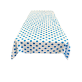 45" x 45" Square Big Polka Dot Poly Cotton Tablecloth - New Creations Fabric & Foam Inc