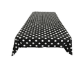 45" x 45" Square Big Polka Dot Poly Cotton Tablecloth - New Creations Fabric & Foam Inc