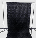 5 Feet Wide Damask Flocking Taffeta Backdrop Drape Curtain Panel, 1 Panel - New Creations Fabric & Foam Inc