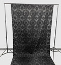 5 Feet Wide Damask Flocking Taffeta Backdrop Drape Curtain Panel, 1 Panel - New Creations Fabric & Foam Inc