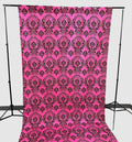 5 Feet Wide Damask Flocking Taffeta Backdrop Drape Curtain Panel, 1 Panel - New Creations Fabric & Foam Inc