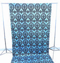 5 Feet Wide Damask Flocking Taffeta Backdrop Drape Curtain Panel, 1 Panel - New Creations Fabric & Foam Inc