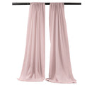 5 Feet Wide x 7 Feet High, Polyester Poplin Backdrop Drape Curtain Panel, Room Divider, 1 Pair - New Creations Fabric & Foam Inc