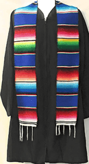 5" Wide by 76" Long Authentic Mexican Serape Graduation Stole Sash - New Creations Fabric & Foam Inc