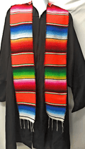 5" Wide by 76" Long Authentic Mexican Serape Graduation Stole Sash - New Creations Fabric & Foam Inc