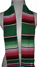 5" Wide by 76" Long Authentic Mexican Serape Graduation Stole Sash - New Creations Fabric & Foam Inc