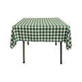 54" x 54" Square Tablecloth for 42" Square Small Coffee Table with 6" Drop, Polyester Checkered Gingham Plaid Table Overlay - New Creations Fabric & Foam Inc