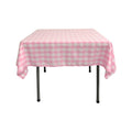 54" x 54" Square Tablecloth for 42" Square Small Coffee Table with 6" Drop, Polyester Checkered Gingham Plaid Table Overlay - New Creations Fabric & Foam Inc