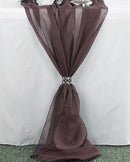 58" Wide Extra Long, Chiffon Wedding Table Runner - New Creations Fabric & Foam Inc