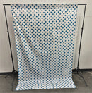58" Wide x 108" High, Poly Cotton Polka Dot Decorative Backdrop Drape Curtain Divider, 1 Panel - New Creations Fabric & Foam Inc