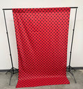58" Wide x 108" High, Poly Cotton Polka Dot Decorative Backdrop Drape Curtain Divider, 1 Panel - New Creations Fabric & Foam Inc
