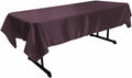 58" x 102" Rectangular Polyester Bridal Satin Table Tablecloth - New Creations Fabric & Foam Inc