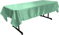 58" x 120" Rectangular Polyester Bridal Satin Table Tablecloth - New Creations Fabric & Foam Inc