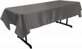58" x 120" Rectangular Polyester Bridal Satin Table Tablecloth - New Creations Fabric & Foam Inc