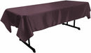 58" x 120" Rectangular Polyester Bridal Satin Table Tablecloth - New Creations Fabric & Foam Inc