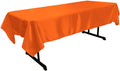 58" x 120" Rectangular Polyester Bridal Satin Table Tablecloth - New Creations Fabric & Foam Inc