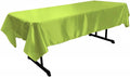 58" x 90" Rectangular Polyester Bridal Satin Table Tablecloth - New Creations Fabric & Foam Inc