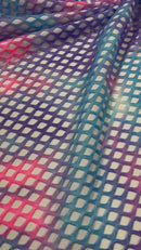 FISHNET DIAMOND STRETCH FABRIC (by the yard)