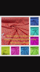 TRICOT NYLON SPANDEX BANDANNA PRINT FABRIC (by the yard)