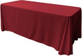 90" Wide by 108" Long Rectangular Polyester Poplin Seamless Tablecloth - Rounded Corners - New Creations Fabric & Foam Inc