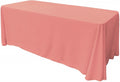 90" Wide by 108" Long Rectangular Polyester Poplin Seamless Tablecloth - Rounded Corners - New Creations Fabric & Foam Inc