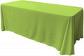 90" Wide by 120" Long Rectangular Polyester Poplin Seamless Tablecloth - Rounded Corners - New Creations Fabric & Foam Inc