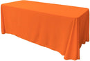 90" Wide by 120" Long Rectangular Polyester Poplin Seamless Tablecloth - Rounded Corners - New Creations Fabric & Foam Inc